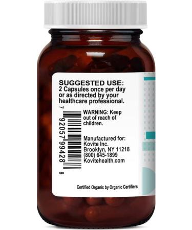 Kovite Lion's Mane Certified Organic - 60 Vegetable Capsules - Buy Online on GoSupps.com