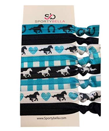 Infinity Collection Horse Hair Accessories  Horse Hair Ties  Cowgirl Hair Ties  No Crease Horse Hair Elastics Set  for Equestrian