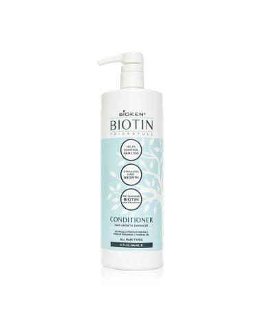 Bioken  Biotin Thick & Full Hair Growth Enhancer Conditioner - Helps Control Hair Loss  Stimulates Hair Growth & DHT Blocker  Sulfate Free  All Hair Types  (32.0 oz) 32.0 Ounce
