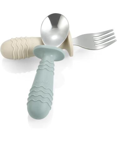 Pandaear 6-Piece Children's Cutlery Set | Silicone Handle Stainless Steel Dishes | BPA-Free Baby & Toddler Fork & Spoon Set | Perfect for Ages 1+ | International Shipping Available - Buy Online on GoSupps.com