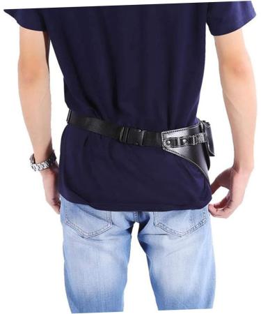 Beaupretty 3-Piece Hairdressing Kit | Scissor Belt Holder Hair Scissors Bag & Brush | Durable PU Black | International Shipping Available - Buy Online on GoSupps.com