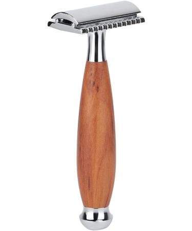 Dekaim Wooden Handle Razor | Classic Men's Double Blade Safety Razor | Premium Manual Shaving Experience - Buy Online on GoSupps.com