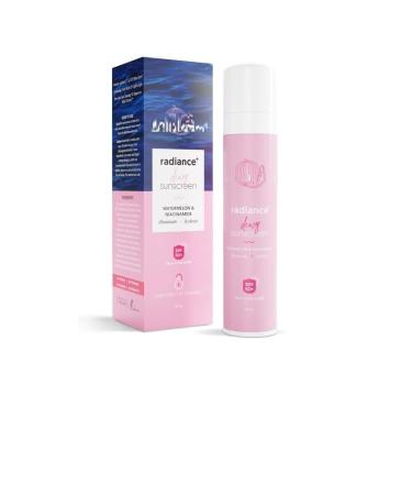 Aqualogica Radiance+ Dewy Sunscreen with Watermelon & Niacinamide | Spf 50+ |PA+++ | protects from UVA, UVB | For Complete Sun Protection | 50g