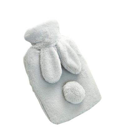 Hot Water Bottle With Cover Hot Water Bag Hand Warmer Household Hot Water Bottles With Rabbit Ear Cover New Light Grey