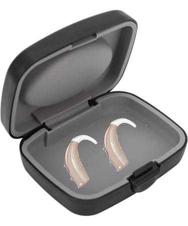 Hearing Aid Protective Case Large Capacity Quadrate Hearing Aids Storage Box 2 Colors Headphone Organizer Hearing Aid Accessories(Black) - Buy Online on GoSupps.com