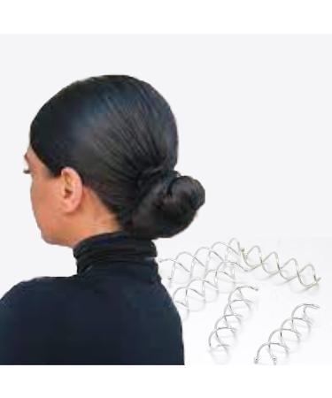 20pcs Silver Mini Metal Spiral Hair Pins - Small Bobby Bun Pins for Women's DIY Hairstyles - Buy Online on GoSupps.com