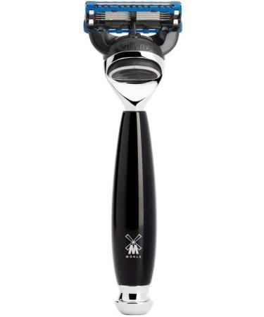 M HLE Vivo Shaving Set with Bowl - Black Fibre Gillette Compatible High-Grade Resin | Premium Men's Grooming Essentials - Buy Online on GoSupps.com