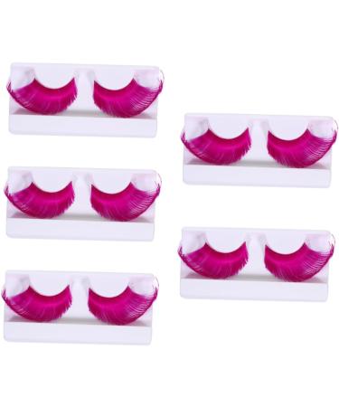 ABOOFAN 10 Pairs Halloween Extra Long False Eyelashes Exaggerated Eyelash for Girls Curly Upper Eyelashes Masquerade Party Eyelashes Purple Eyelashes Chemical Fiber Miss Cosplay - Buy Online on GoSupps.com