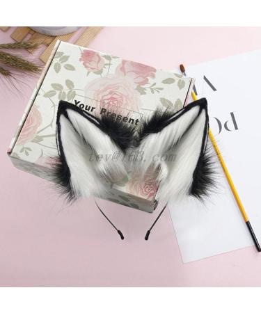 Furry Wolf Ears Fox Ears Cat Headband Lovely Plush Animal Hair Hoop Kawaii Anime Cosplay Headband Christmas Halloween (9) - Buy Online on GoSupps.com