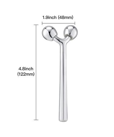 Tekson 3D Metal Facial Roller Massager for Anti-Aging, Skin Tightening, Reduce Puffiness & Wrinkles - Zinc Alloy - Buy Online on GoSupps.com