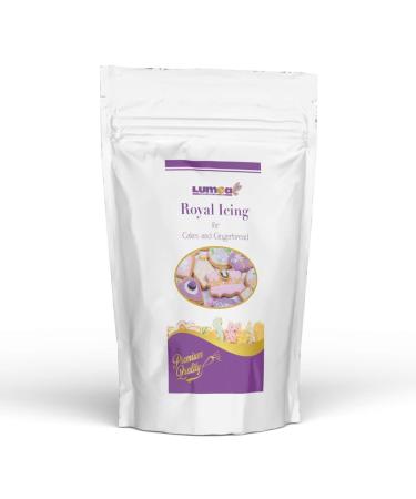 Dekozauber24 Premium Royal Icing Prefabricated Mixing 500g reclassable powder mix for glazes and decorations of cookies gingerbread tarts and much more.
