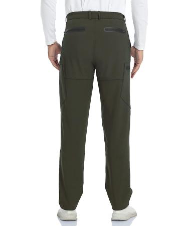 Sherelie Men's Snow Ski Pants - Fleece Lined, Water-Resistant Cargo Pants for Hiking - Green - Buy Online on GoSupps.com