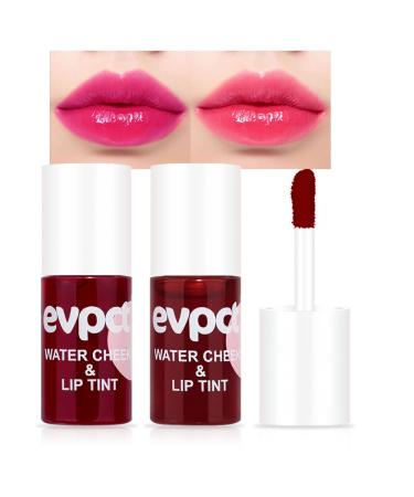 BINGBRUSH 2Pcs Bright Vivid Color Lip Tint With Vibrant Moisturizing Long-wear Non-sticky Lightweight Lip Stains Liquid Lipstick Rouge Lip Gloss Girls Women Gift Set(Brilliant Rouge Lip Gloss) 03&04