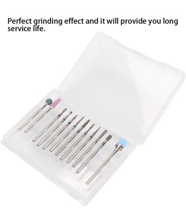Dekaim Nail Drill Bit Set | 12pcs Tungsten Alloy Nail Polishing Drill Bits for Manicure & Pedicure - Type A - Buy Online on GoSupps.com