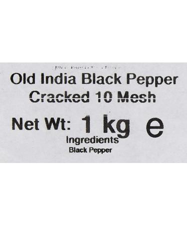 Old India Black Pepper Cracked 10 Mesh 1kg - Premium Quality Spice for Culinary Delights - Buy Online on GoSupps.com