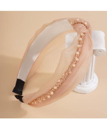 Wiwpar Beaded Knotted Headband - Khaki Boho Hair Accessories - Buy Online on GoSupps.com