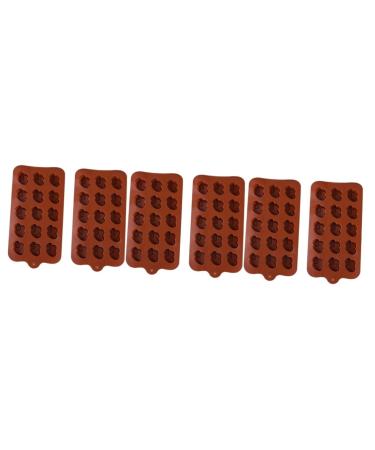 Milisten 6 Pcs Chocolate Making Supplies Chocolate Silicone Molds Cake Molds Cake Stencils Non-Stick Molds Homemade Chocolate Molds Self Made Ice Mold Gadgets Tool Child Square Candy