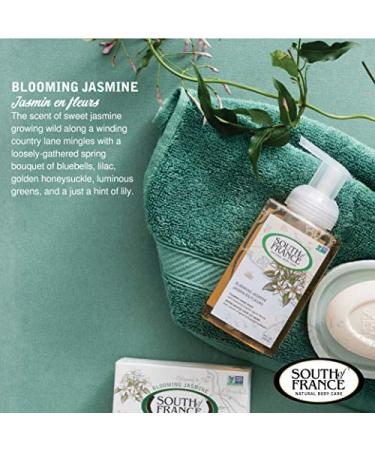 Blooming Jasmine Foaming Hand Soap by South of France Clean Body Care | Hydrating Organic Agave Nectar Wash 8 oz Pump Bottle (6 Pack) - Buy Online on GoSupps.com