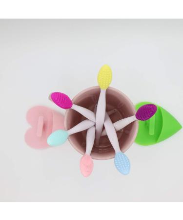 NonaTheo 6 lips cleanser scrubber exfoliating brush | 2 face exfoliators | facial brush | exfoliating face brush | silicone face brush | facial scrubber | skin scrubber Multicolor 1 - Buy Online on GoSupps.com