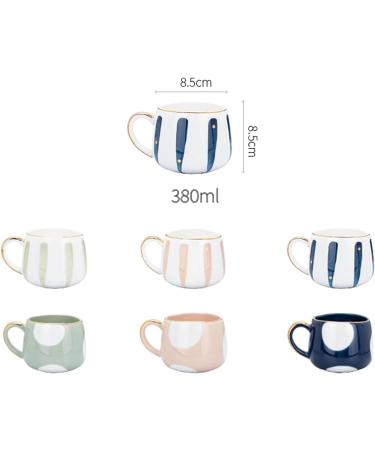  ZALTAS Ceramic Tea Cup Coffee Mug Office Home Ceramic Mug Japanese Style Tea Juice Coffee 380ml Beautiful Christmas/Birthday Gift for Friends/Family Green-380ml - Buy Online on GoSupps.com
