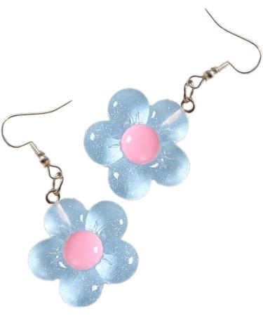 Shop Feyley Earrings | Colorful Resin Flower Dangle Earrings for Parties - Violet Charm Jewelry - Buy Online on GoSupps.com