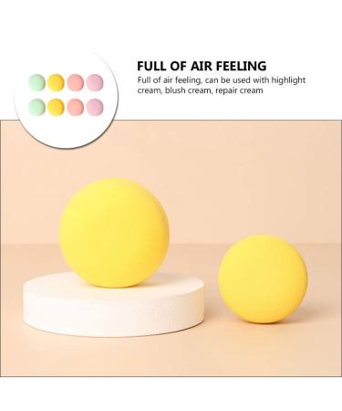 Beaupretty 8Pcs Macaron Makeup Puffs - Versatile Wet & Dry Face & Body Sponges for Foundation Cream & Concealer - Buy Online on GoSupps.com