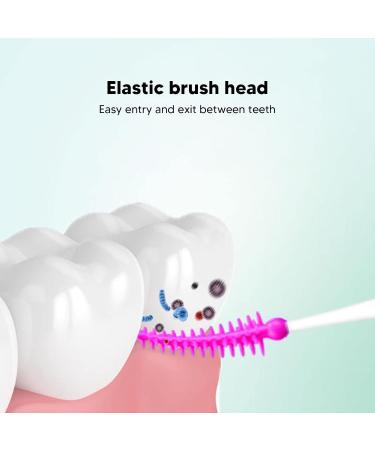 200 Interdental Brushes - Soft Silicone Purple Dental Floss & Tooth Cleaning Tools for Optimal Oral Care - Buy Online on GoSupps.com