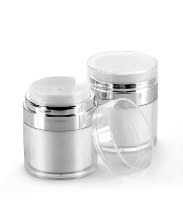 KATMERIO 2 PCs Airless Pump donor Creme Donors 30 ml cream container Airless pump pumping refillable empty lotion pumping potted pumping pumping. Cosmetic container for cream lotion
