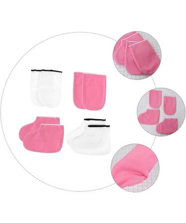 POPETPOP 6 Sets Leather Horn Boots Foot Care Covers Wax Sock Paraffin Wax Bath Gloves Paraffin Wax Booties Practical Wax Heat Cover Nursing Cover Spa Polyester Lining Work - Buy Online on GoSupps.com