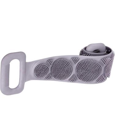 EXCEART Silicone Back Scrubber Belt - Gray - Ultimate Shower Exfoliation Tool for Smooth Skin - Durable & Easy to Use - Ideal for All Body Types - Buy Online on GoSupps.com
