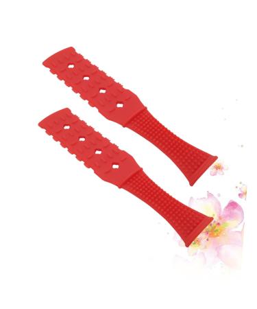 Magiclulu 2st massage bush Pai Sha board Massage knocking napkins immune system tool massage tools massage bars calf massage device sandboard massage tab fitness scrollrad red