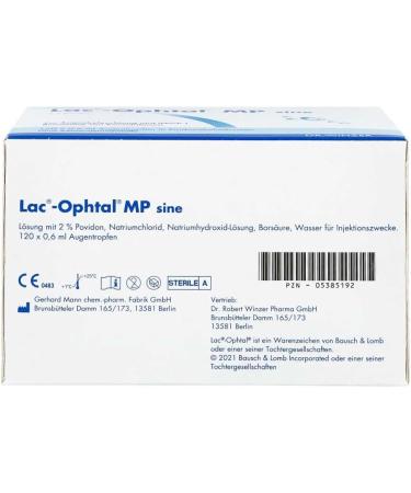 LAC Ophtal MP SINE Eye Drops - Soothing Relief for Dry Eyes | Fast International Shipping - Buy Online on GoSupps.com