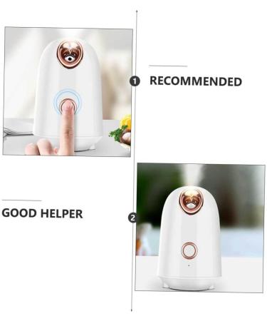 DRESSOOS Water Replenishing Instrument Steamer Mini Face Steamer Face Spa Device Mist Humidifier White Abs - Buy Online on GoSupps.com