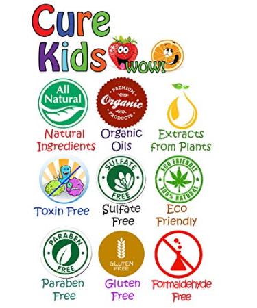 Cure Kids Wow! Tutti Fruity Clarifying Shampoo - Gentle Deep Cleanser for Children's Hair (27 fl oz) | Swimmers Safe - Buy Online on GoSupps.com