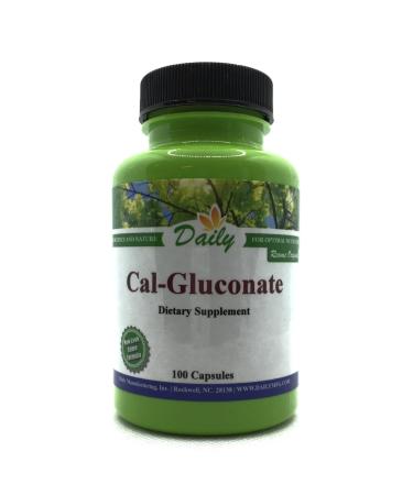 Daily's Calcium Gluconate (100 Vegetarian Capsules) - Buy Online on GoSupps.com