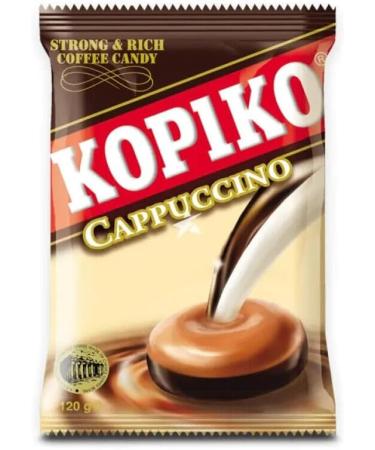 Kopiko Coffee Hard Candy Snacks - Cappuccino Flavours 120g (Pack of 6) - Cappuccino x 6 - Buy Online on GoSupps.com