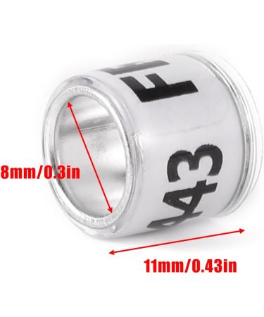 100 Multicolor Aluminum Pigeon Leg Rings - 2024 Training Footrings for Bird Identification - Buy Online on GoSupps.com