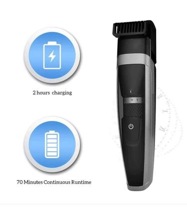 Rechargeable Men's Hair Clipper - Washable Professional Blade for Adult Shaving (Black) | International Shipping Available - Buy Online on GoSupps.com