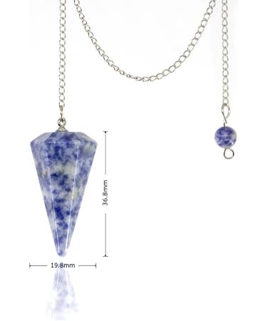 Seven Chakra Beads & Pendulum - Natural Gemstones for Meditation & Yoga | Blue Dot - Buy Online on GoSupps.com