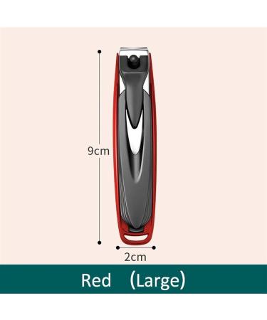 Colored Nail Clippers Splash Resistant Nail Clipper Design Stainless Steel Nail Clipper Tools (Color : Red (Large)) - Buy Online on GoSupps.com