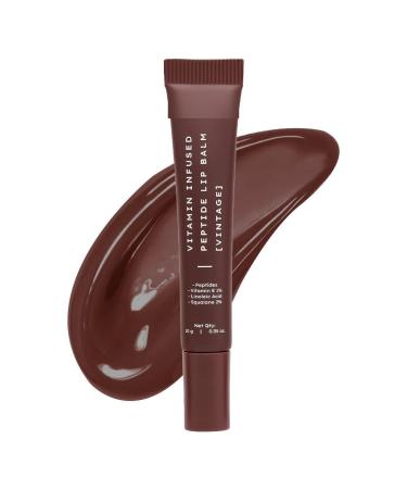 DT Vitamin-Infused Peptide Tinted Lip Balm - Vintage | 24 Hrs Moisturization | Hydrates Plumps & Repairs Moisture Barrier | Peptide Lip Balm for Women - 10g
