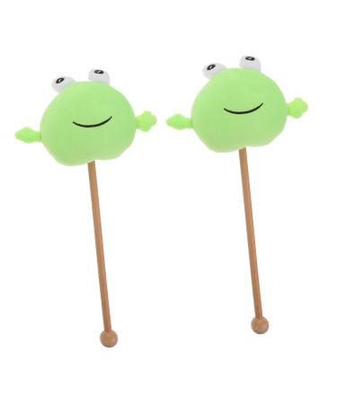 Stobok 2st Knock-Back-Stick Muscle roller massager body scratch made of wood portable manual back massage tab soft toy plush office neck and shoulders handhammer as shown 38x19x6cm