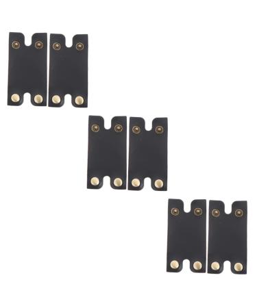 Angoily 6 pc manual razor shell Maquinilla de Afeitar Para Hombre Leder cover for razor rice lasier protective cover for razor iron man old -fashioned component