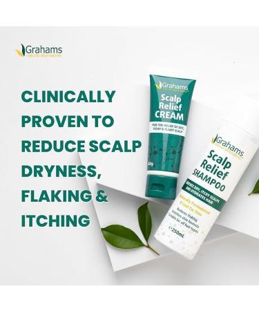 Grahams Natural Scalp Relief Cream scalp care for seborrheic dermatitis dandruff and psoriasis with manuka honey calendula and jojoba oil 60 g - Buy Online on GoSupps.com