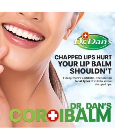 Dr. Dan's Cortibalm- 12 Pack - for Dry Cracked Lips - Healing Lip Balm for Severely Chapped Lips - Designed for Men Women and Children - Buy Online on GoSupps.com