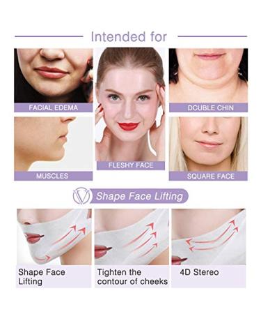 4-Piece V-Face Mask Set | Double Chin Remover | Face Lifting Device for Anti-Aging & Firmer Skin - Buy Online on GoSupps.com