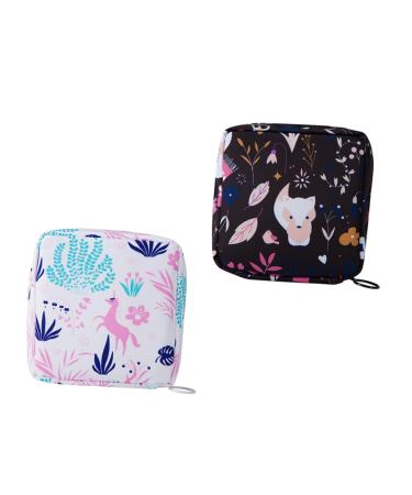 Healeeved 3 pc storage bags for women's bandages Small bag for periods of periods change wallet for breastfeeding. Women's binding coin bags zipper travel nylon as shown x 3 pieces 1 piece (1 Pack)