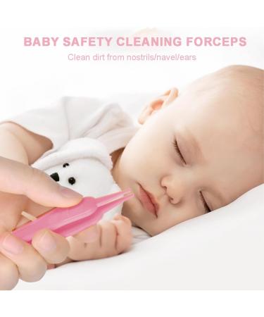 WeddHuis 4 Pack Baby Nose Tweezers - Safe Nose Cleaning Tweezers for Infants | Gentle Baby Safety Tool - Buy Online on GoSupps.com