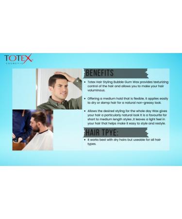 Totex Styling Wax 150ml & Wide Tooth Styling Comb Black No2 (Blue) - Buy Online on GoSupps.com