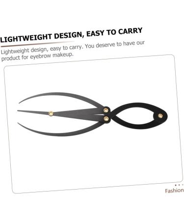 Didiseaon Stainless Steel Ruler for Eyebrow Tools Tattooing Eyebrow Ruler Positioning Ruler Balance Metal - Buy Online on GoSupps.com